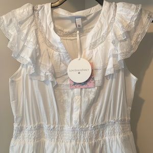 NWT Love Shack Fancy x Target White Fit and Flare Mini Dress Sz XL